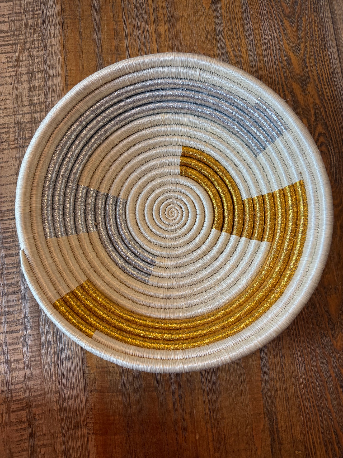 Large Metallic Basket