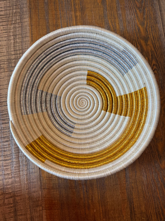 Large Metallic Basket