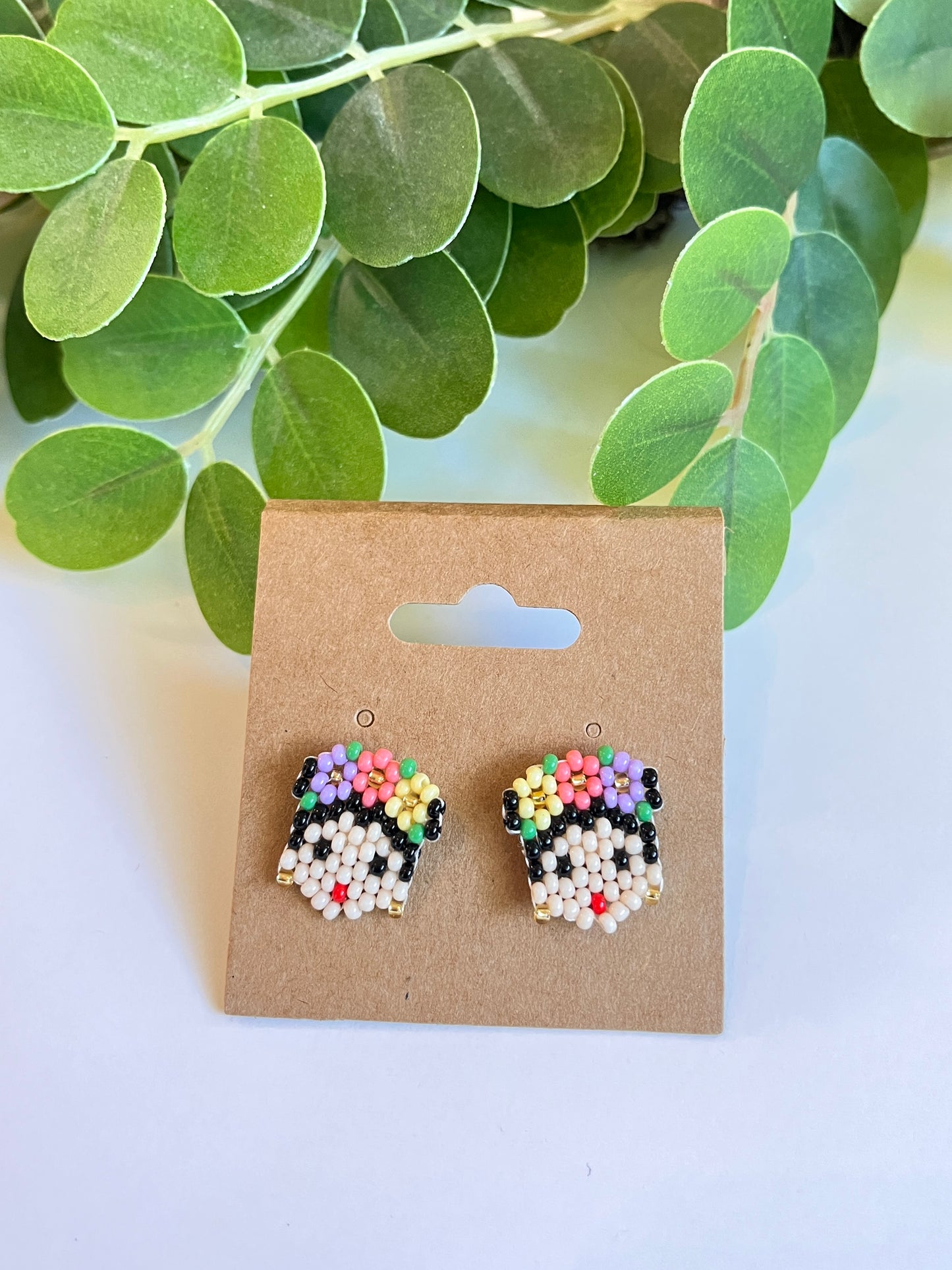 Tiny Frida Earrings