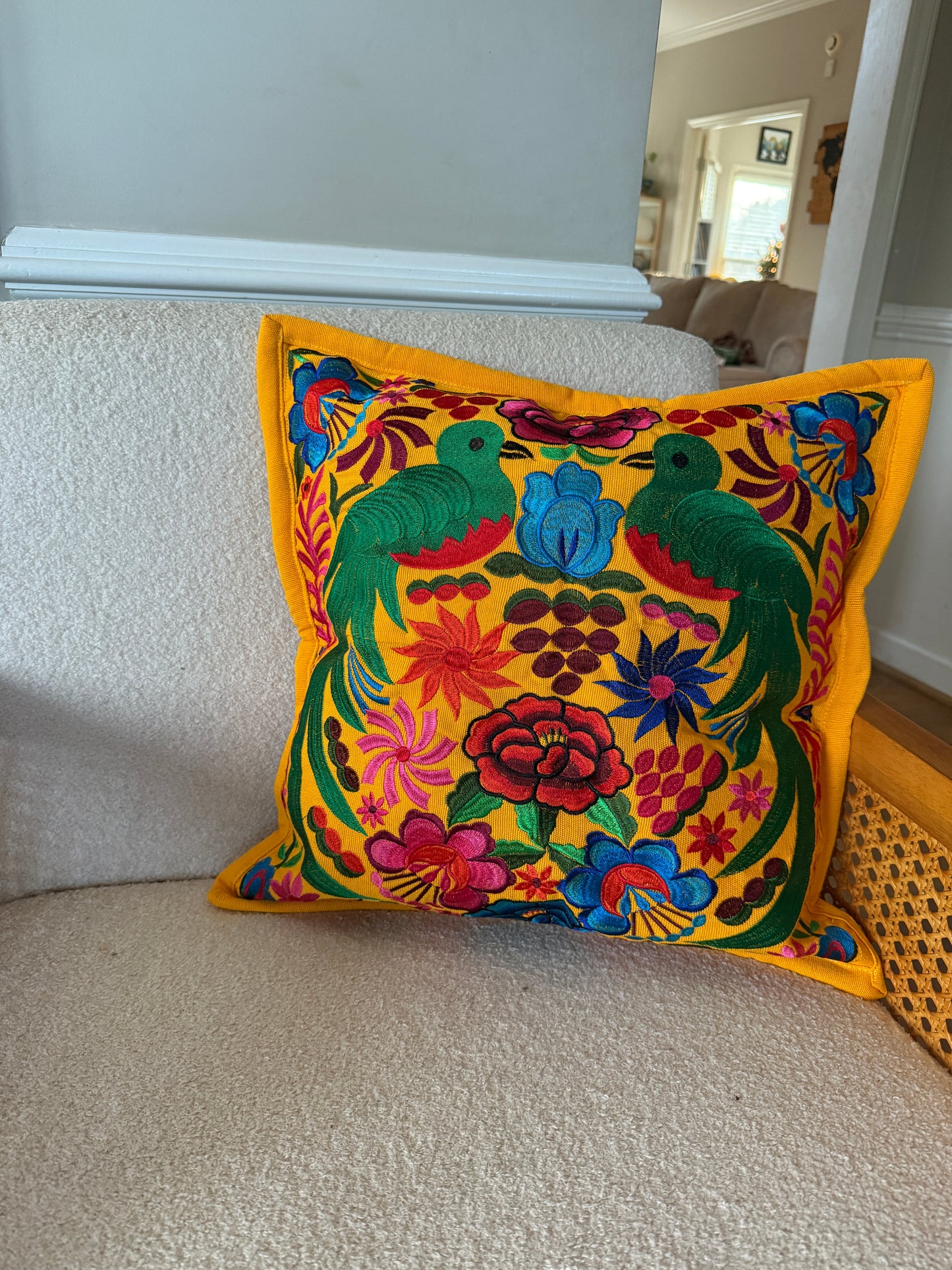 Embroidered Pillow Cover (9 colors)
