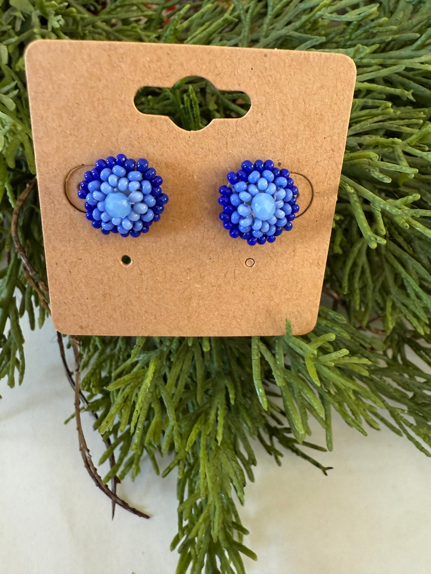 Button Stud Earrings (12 colors)