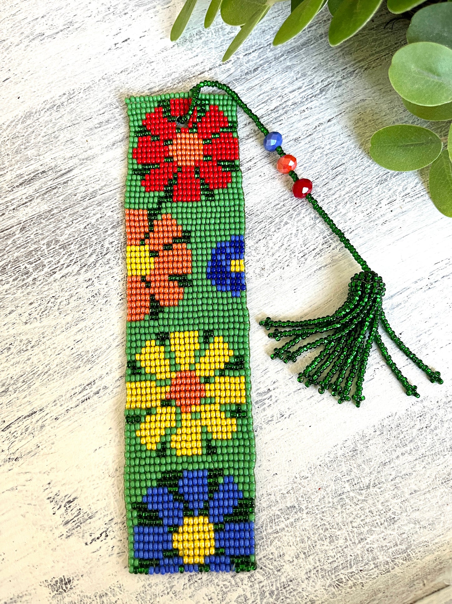 Beaded Bookmark with Tassel (Various colors)