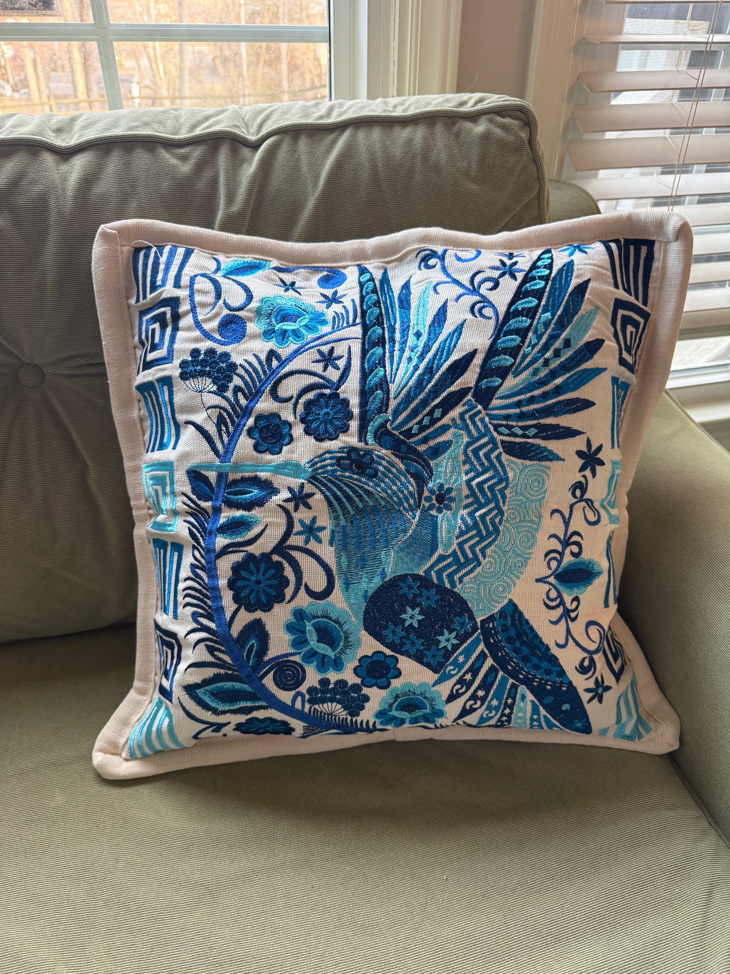 Embroidered Pillow Cover (9 colors)