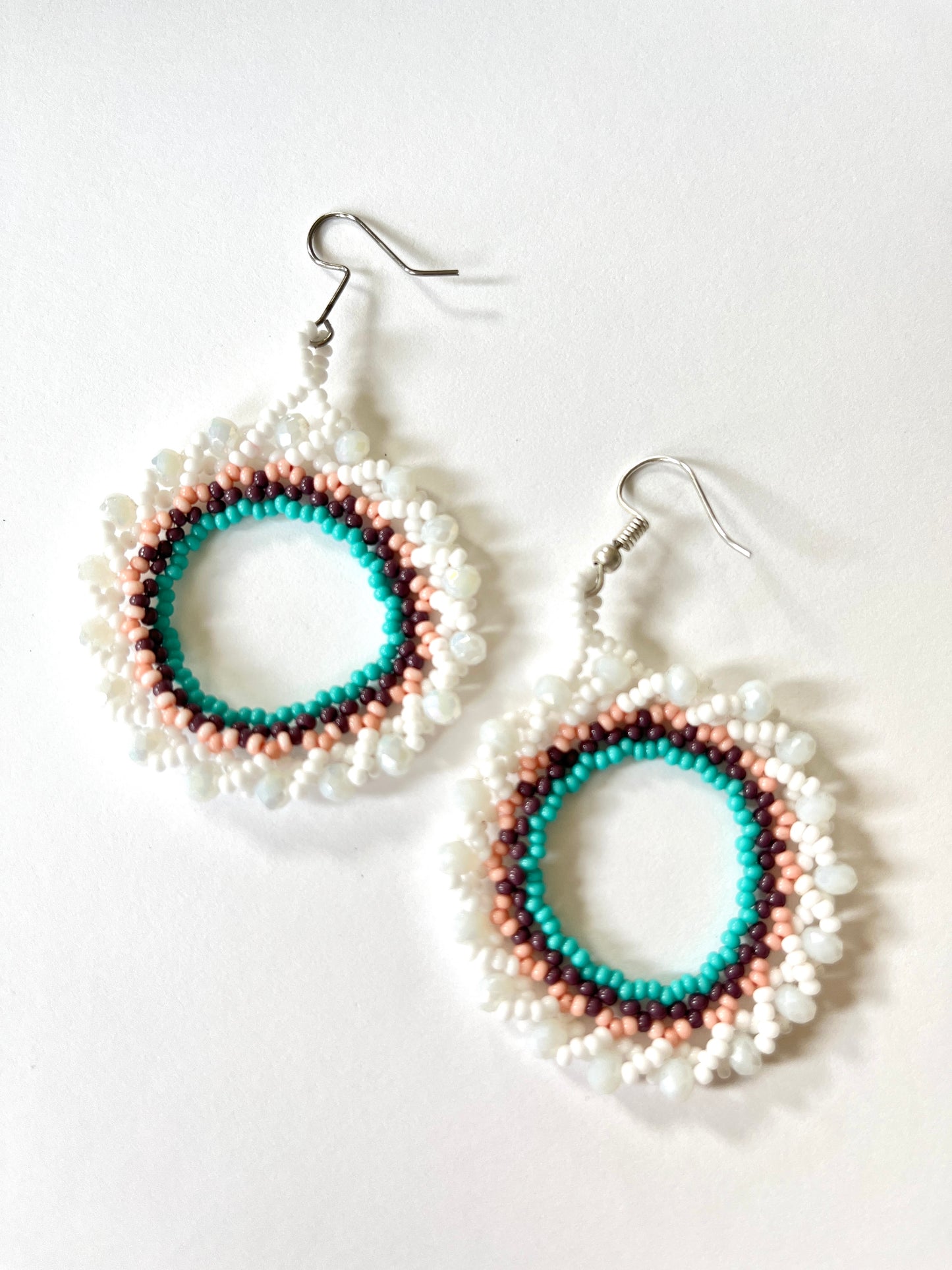 Otomí Beaded Hoops (5 colors)