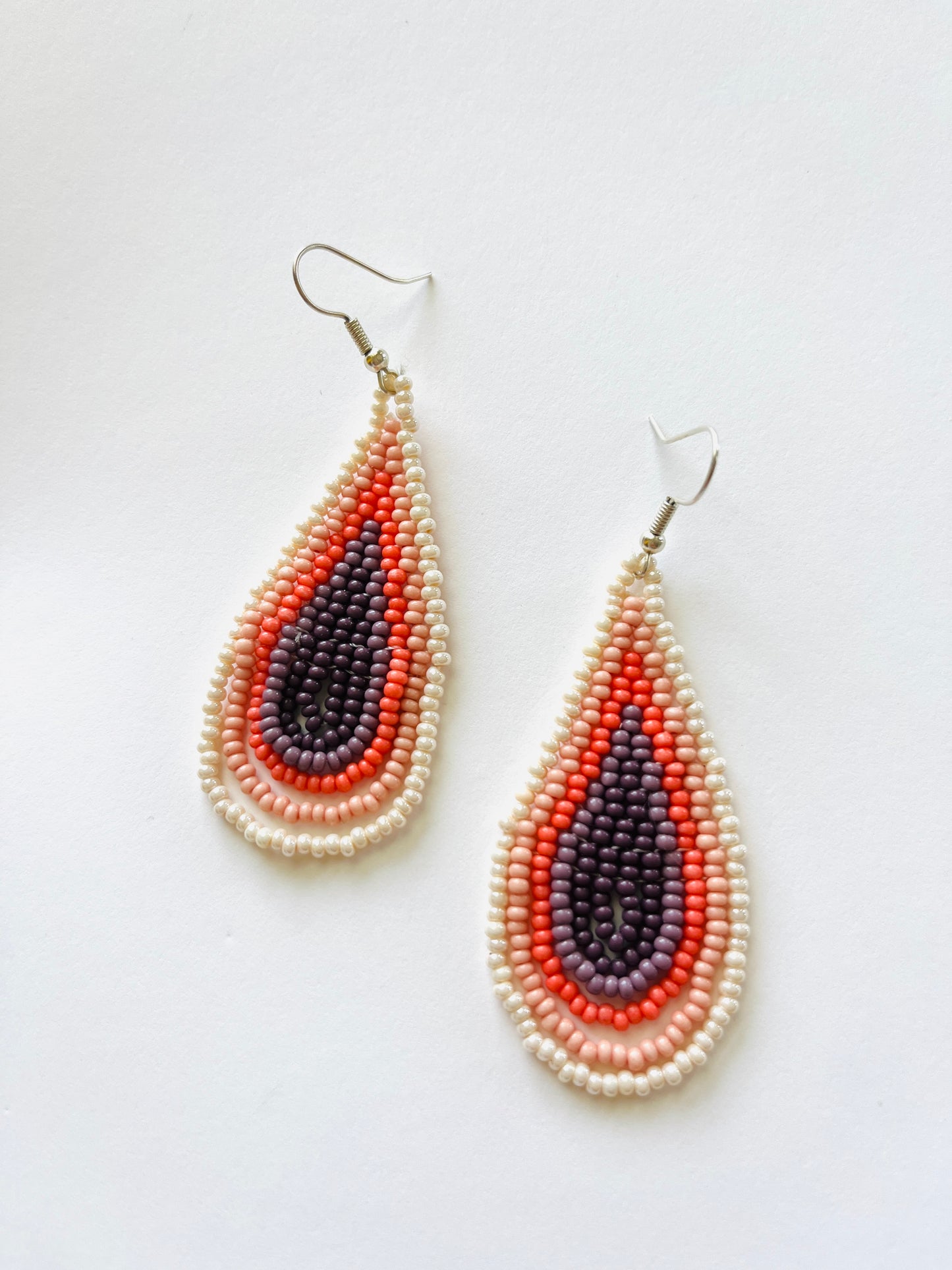 Teardrop Beaded Earrings