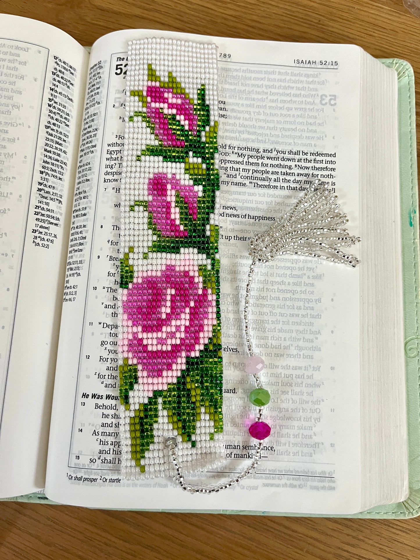 Beaded Bookmark with Tassel (Various colors)