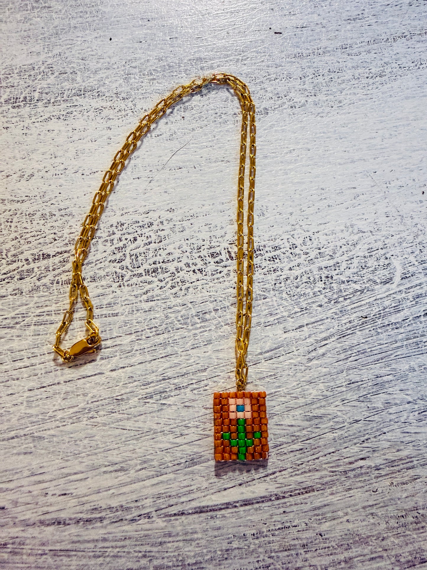 Bonita Beaded Charm Necklace