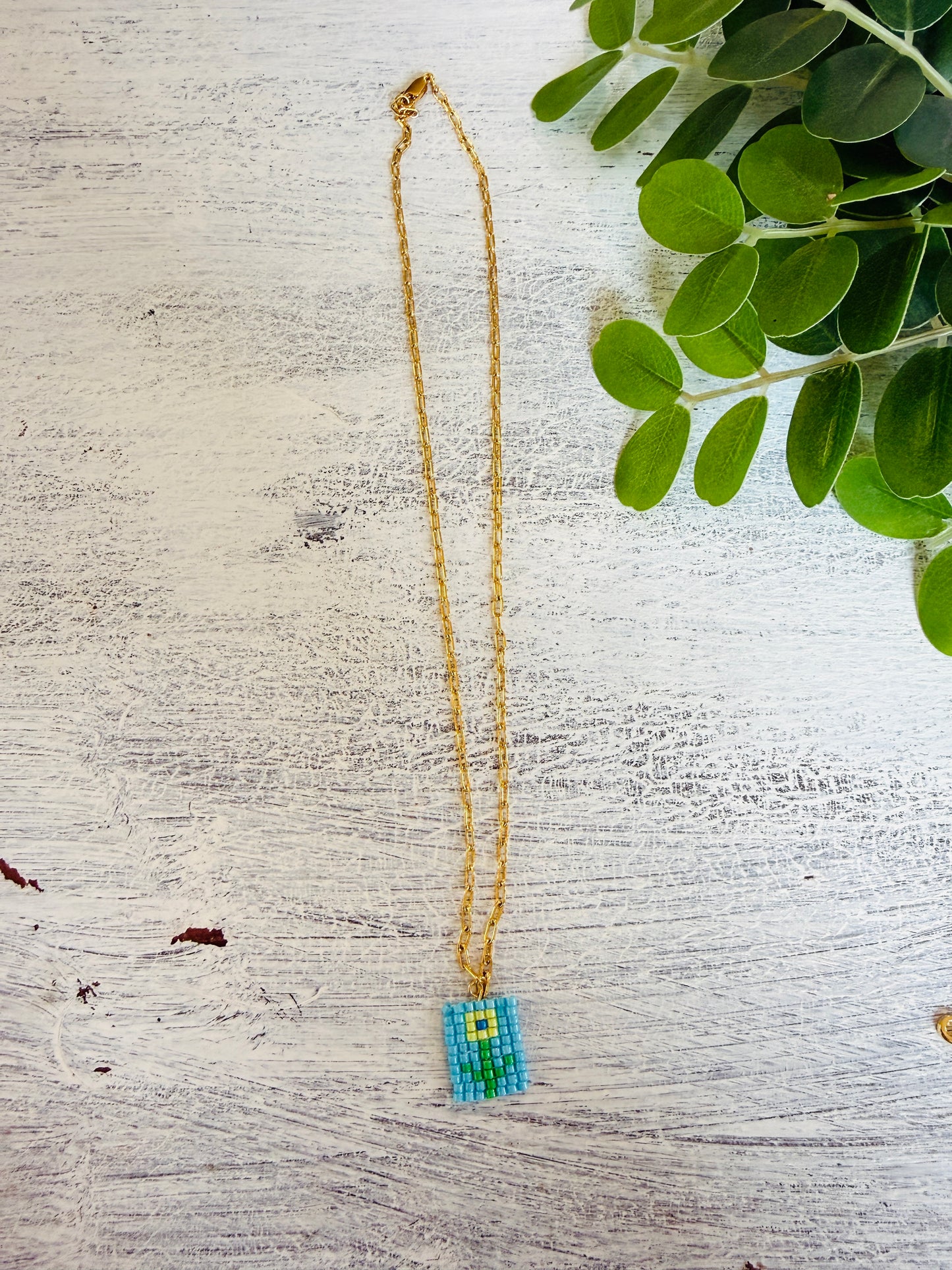 Bonita Beaded Charm Necklace