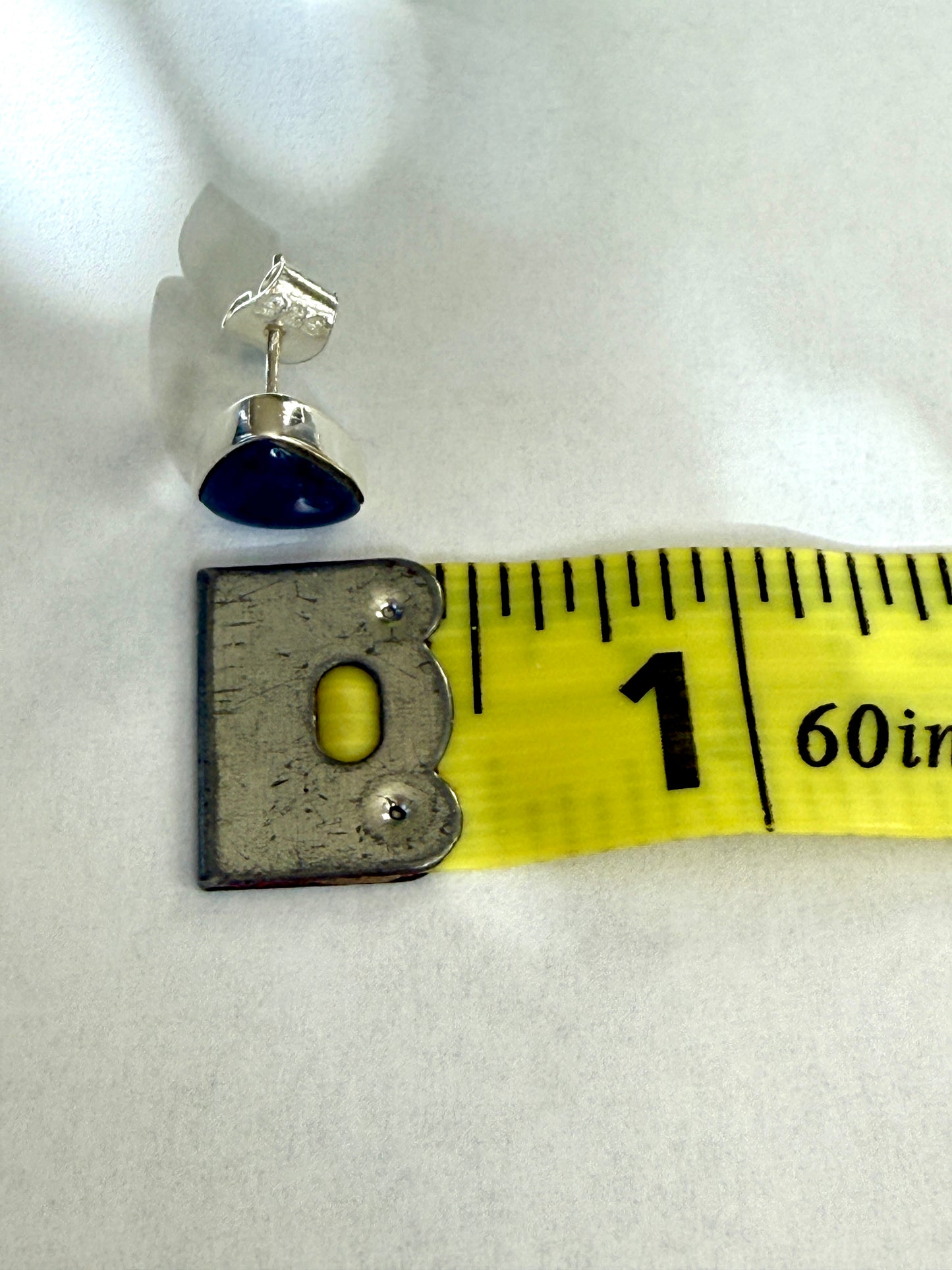 Sterling Silver Triangle Studs (5 colors)