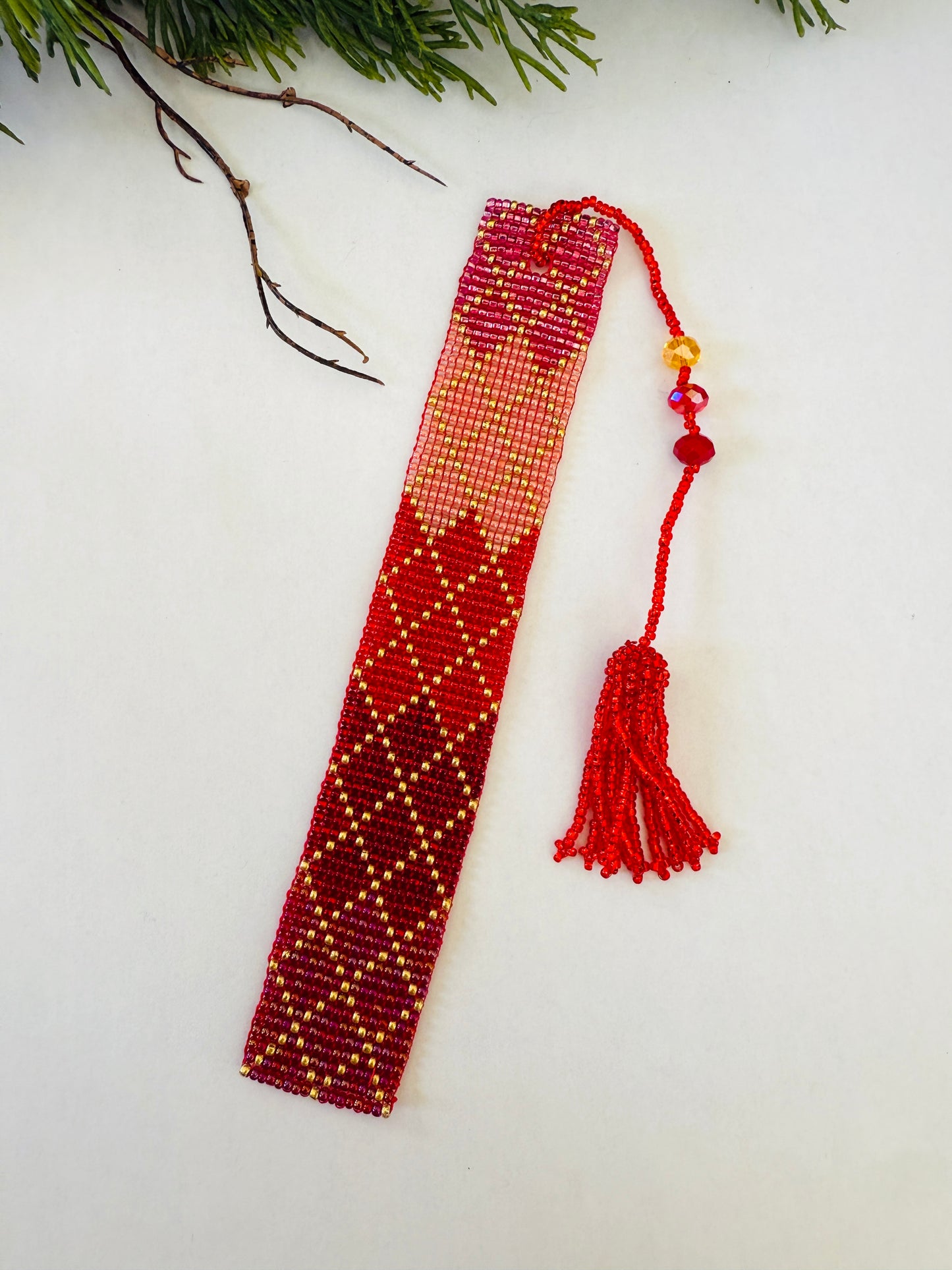 Beaded Bookmark with Tassel (Various colors)