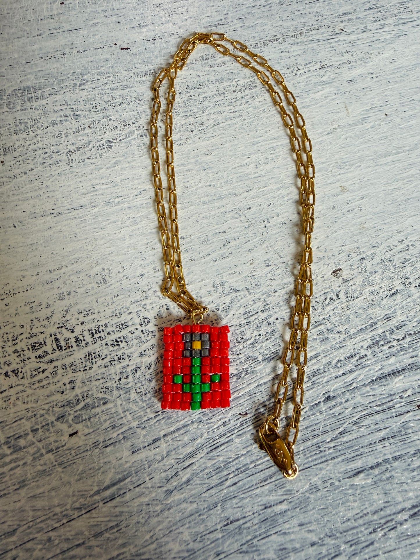 Bonita Beaded Charm Necklace