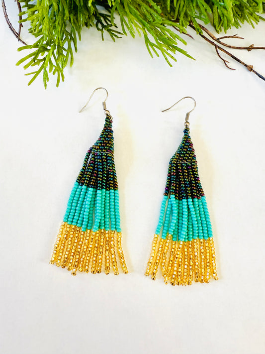Frosted Evergreen Earrings