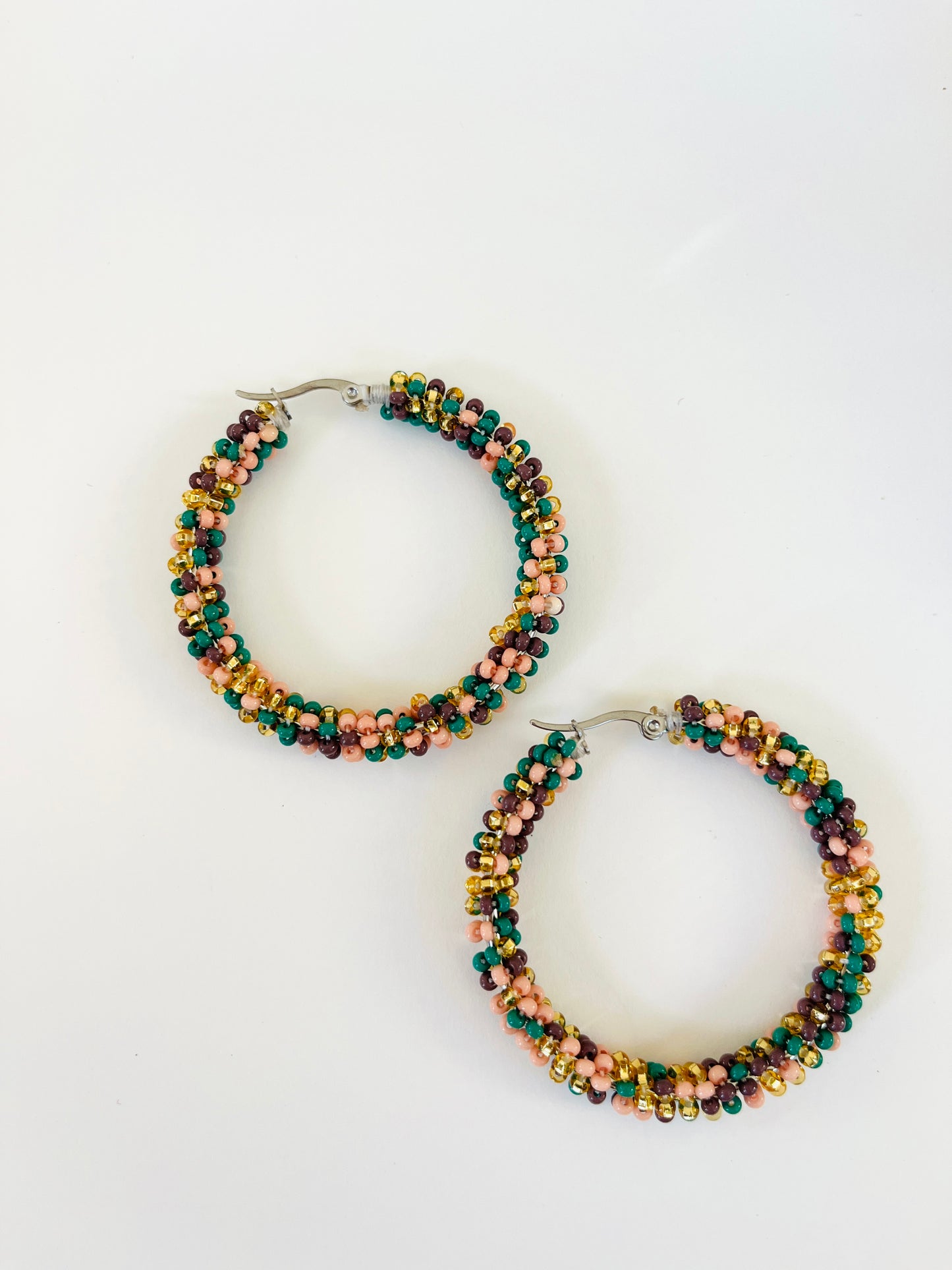 Sol Beaded Hoops