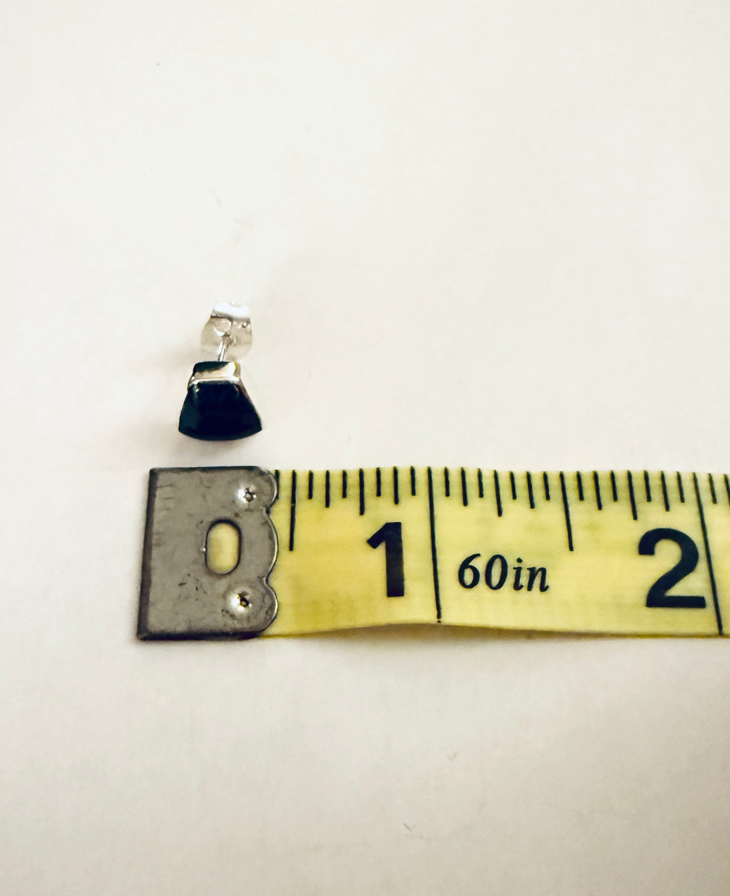 Sterling Silver Trapezoid Studs (5 colors)