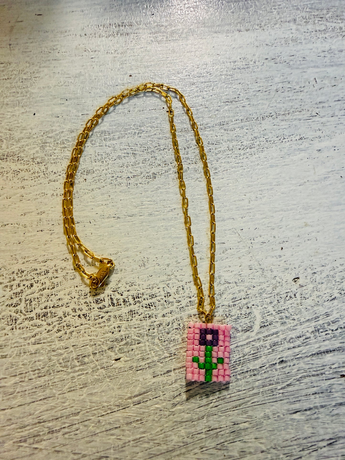 Bonita Beaded Charm Necklace
