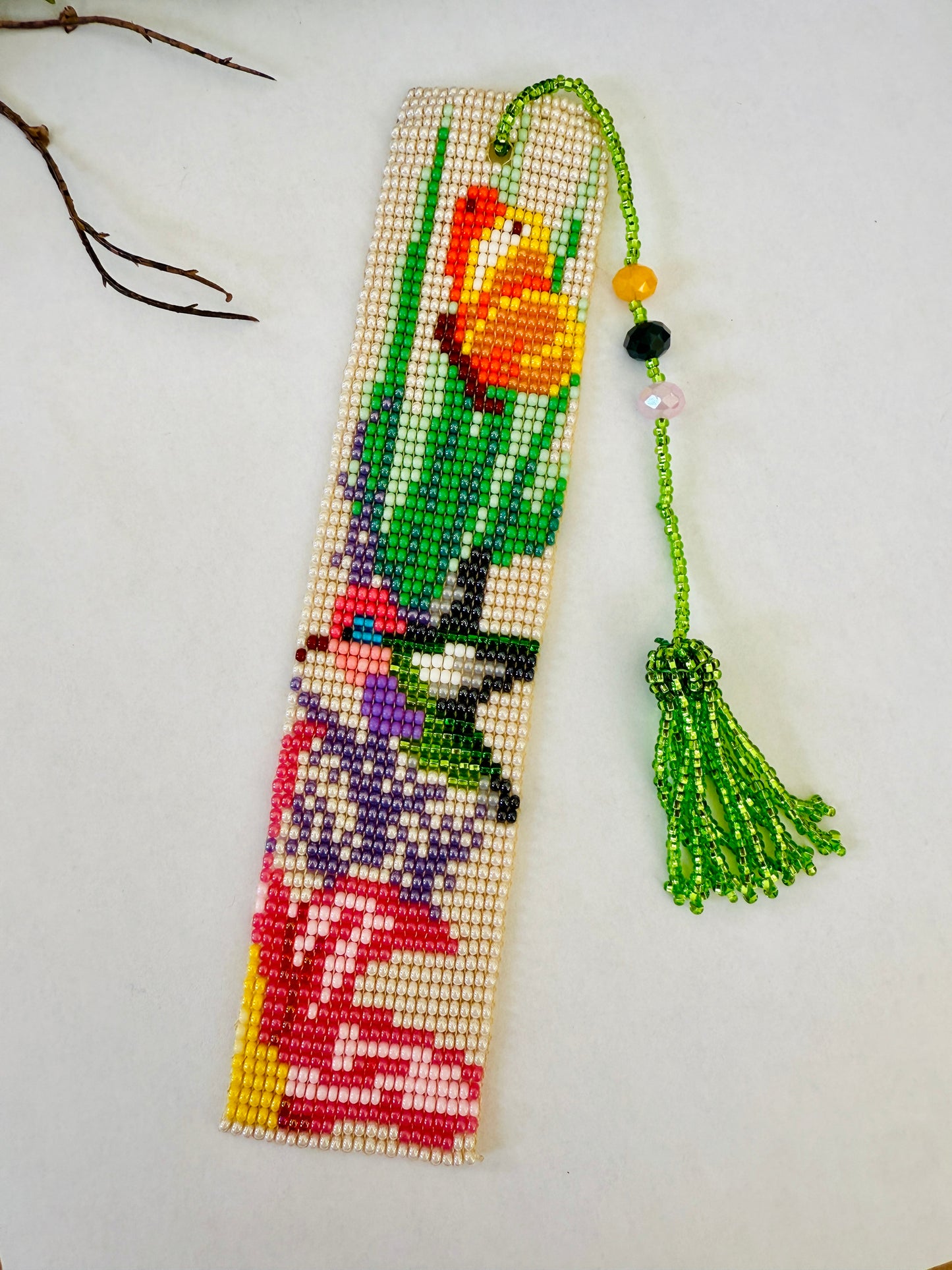 Beaded Bookmark with Tassel (Various colors)