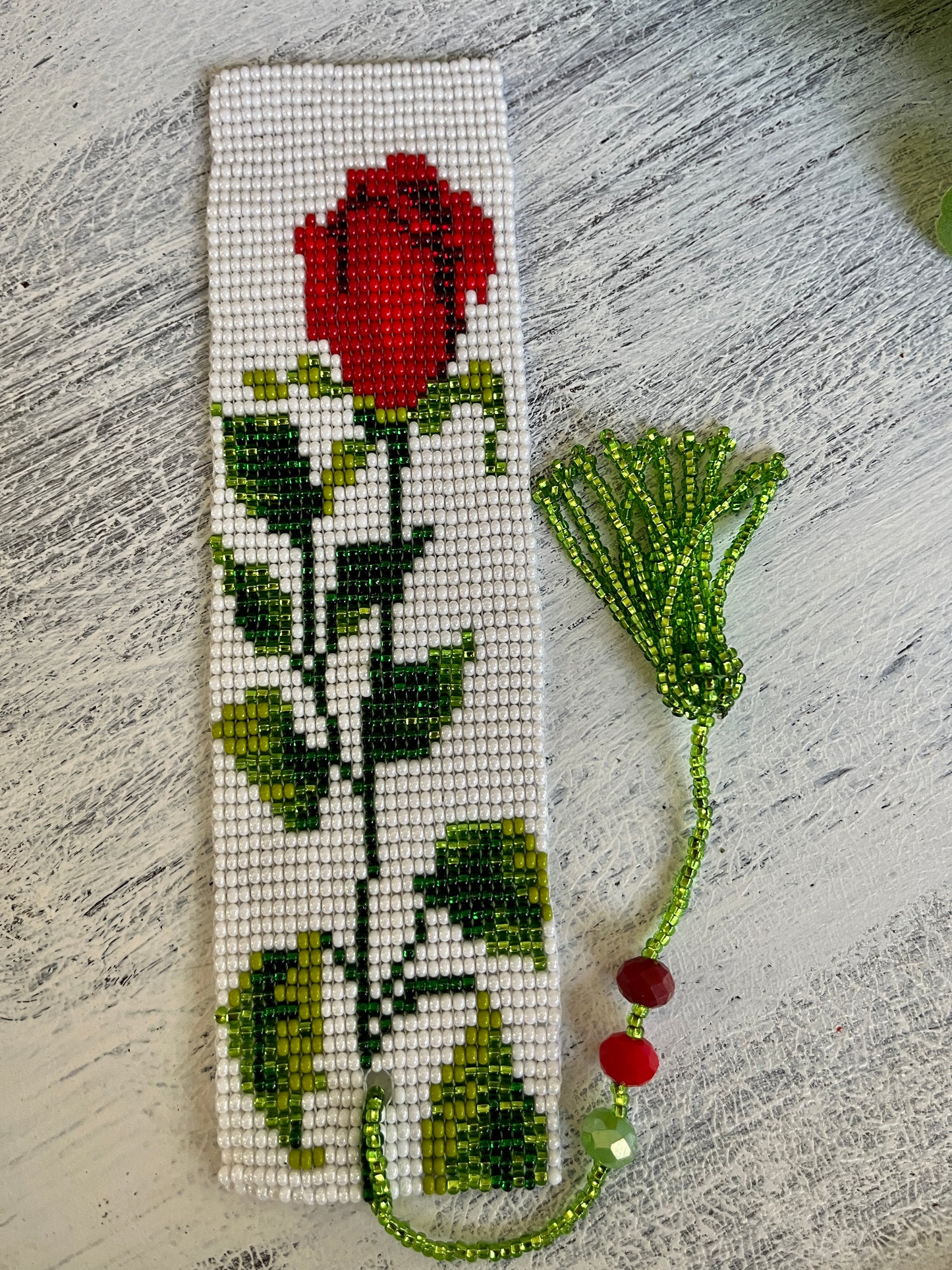 Beaded Bookmark with Tassel (Various colors)