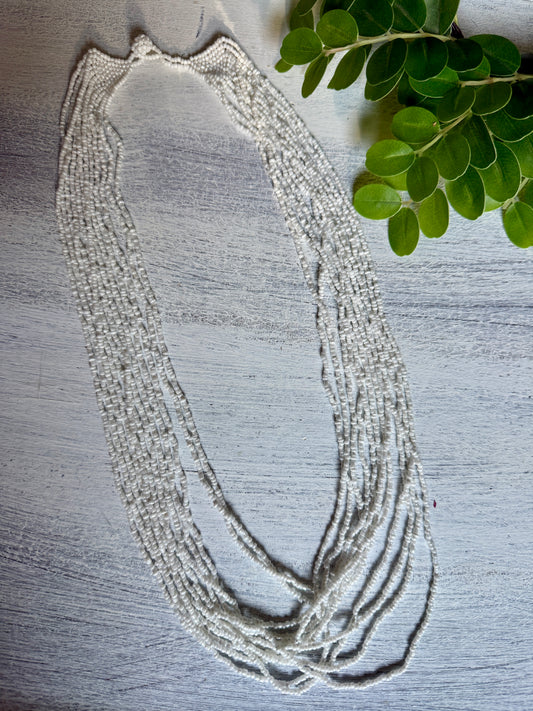 White Cascada Necklace