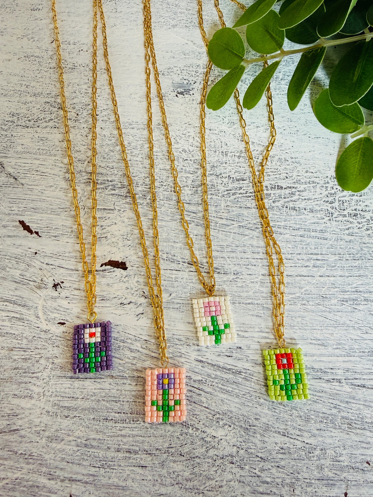Bonita Beaded Charm Necklace