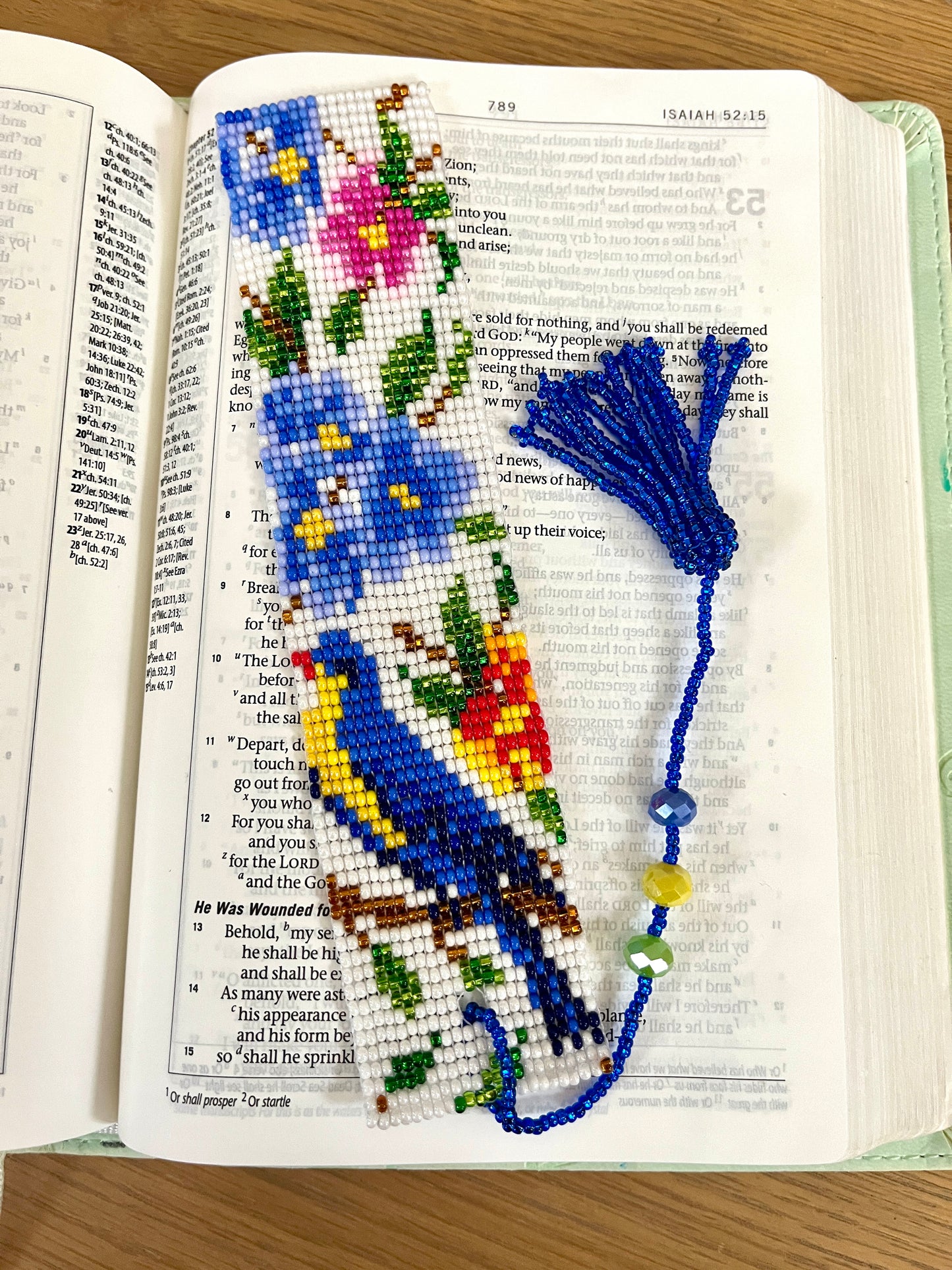 Beaded Bookmark with Tassel (Various colors)