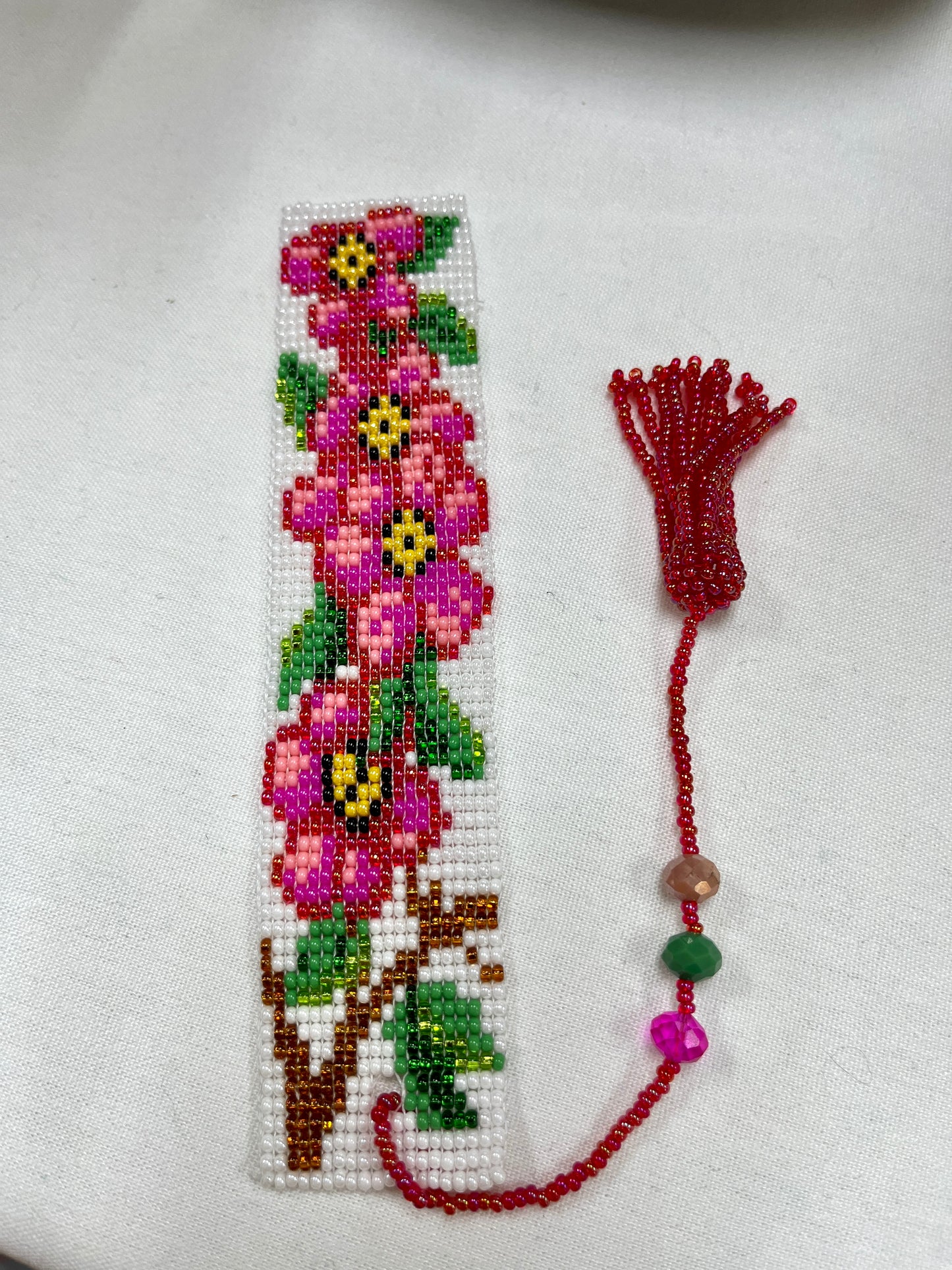 Beaded Bookmark with Tassel (Various colors)