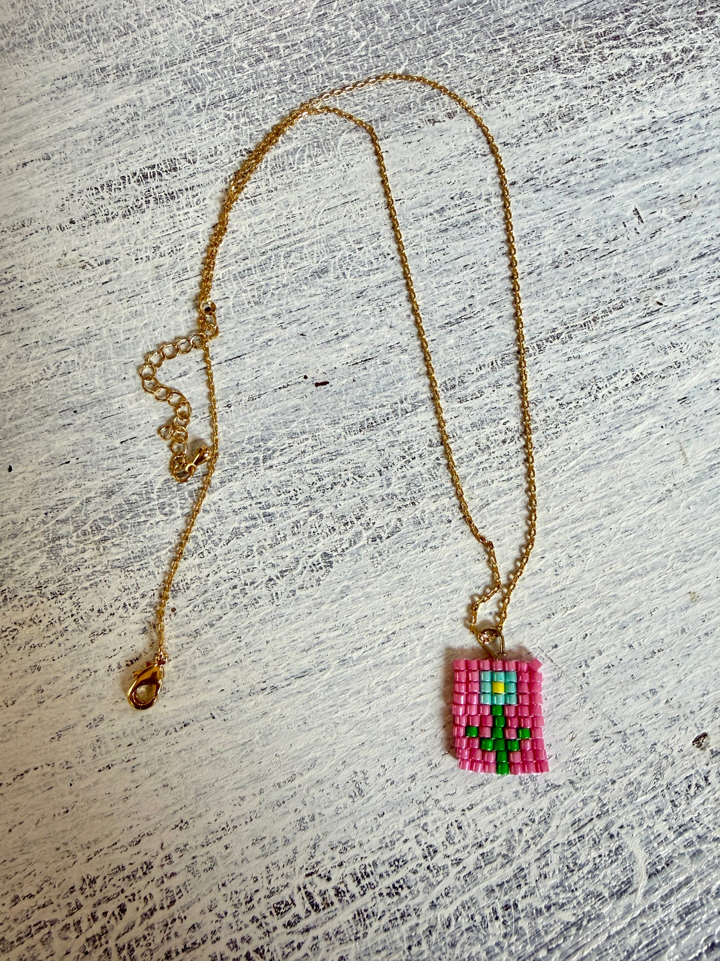 Bonita Beaded Charm Necklace