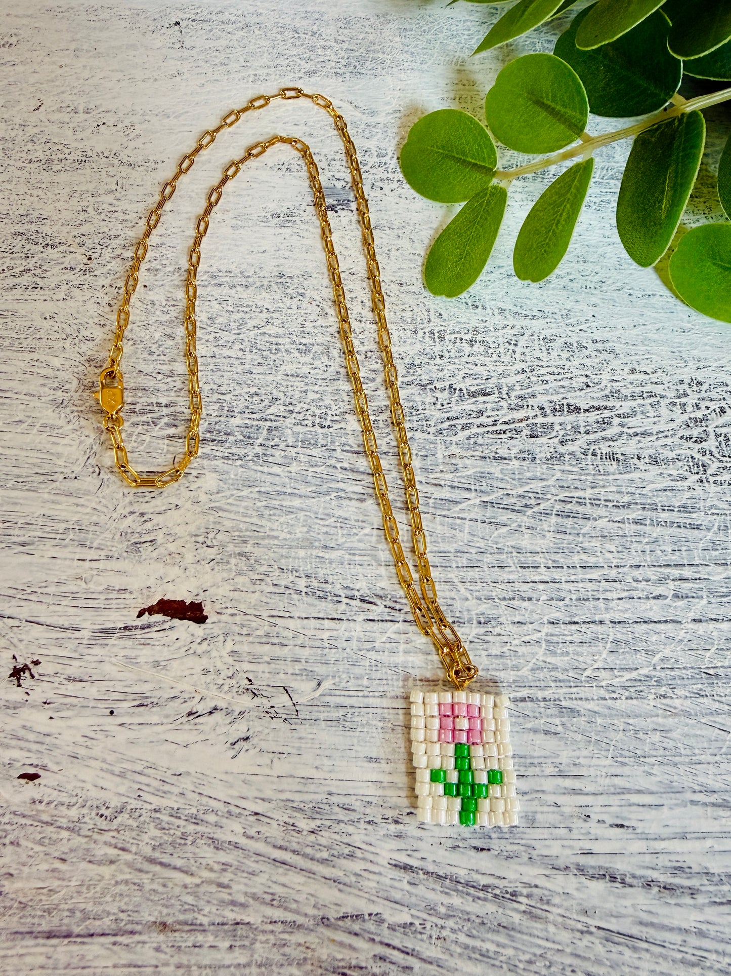 Bonita Beaded Charm Necklace