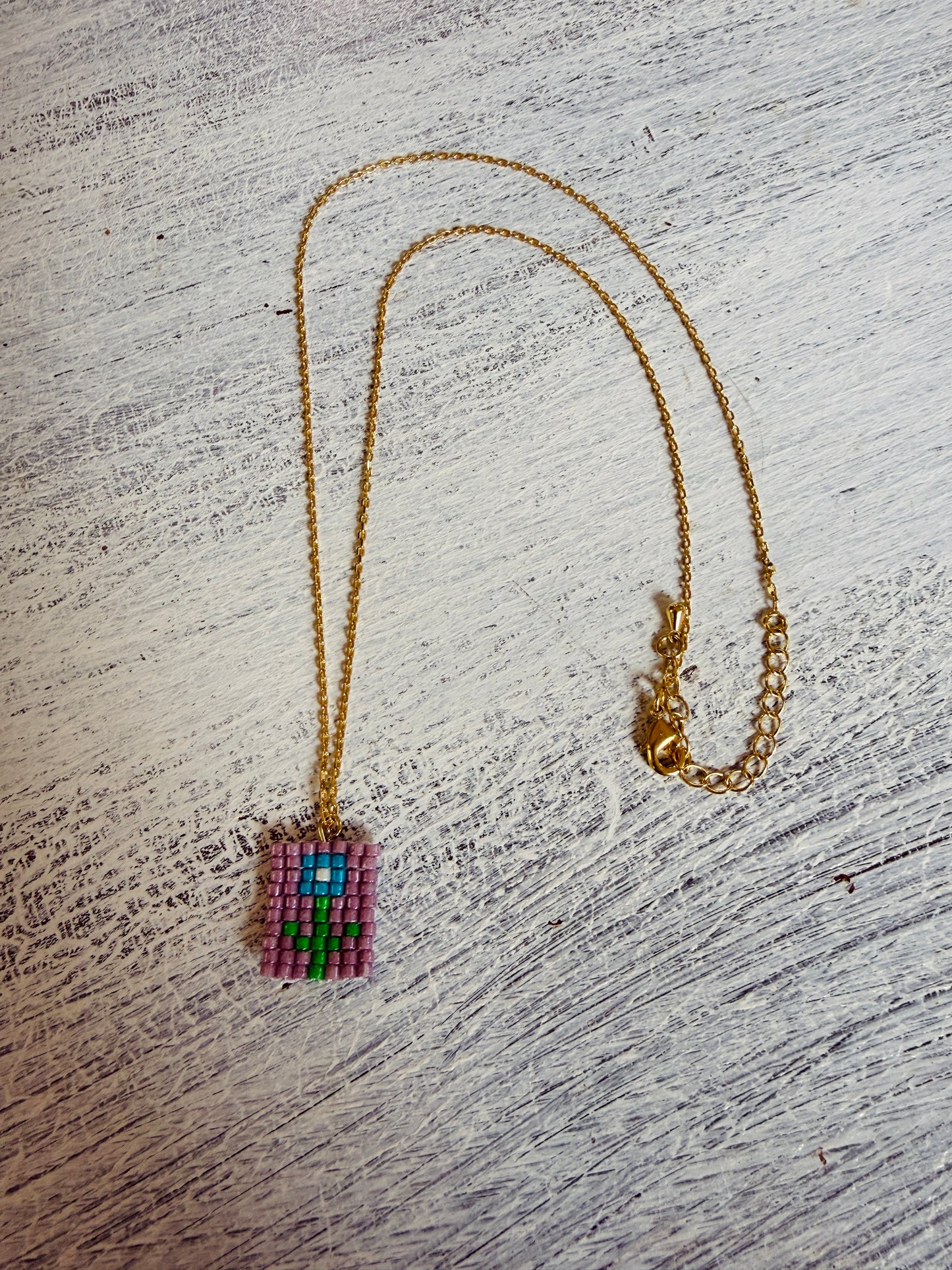 Bonita Beaded Charm Necklace
