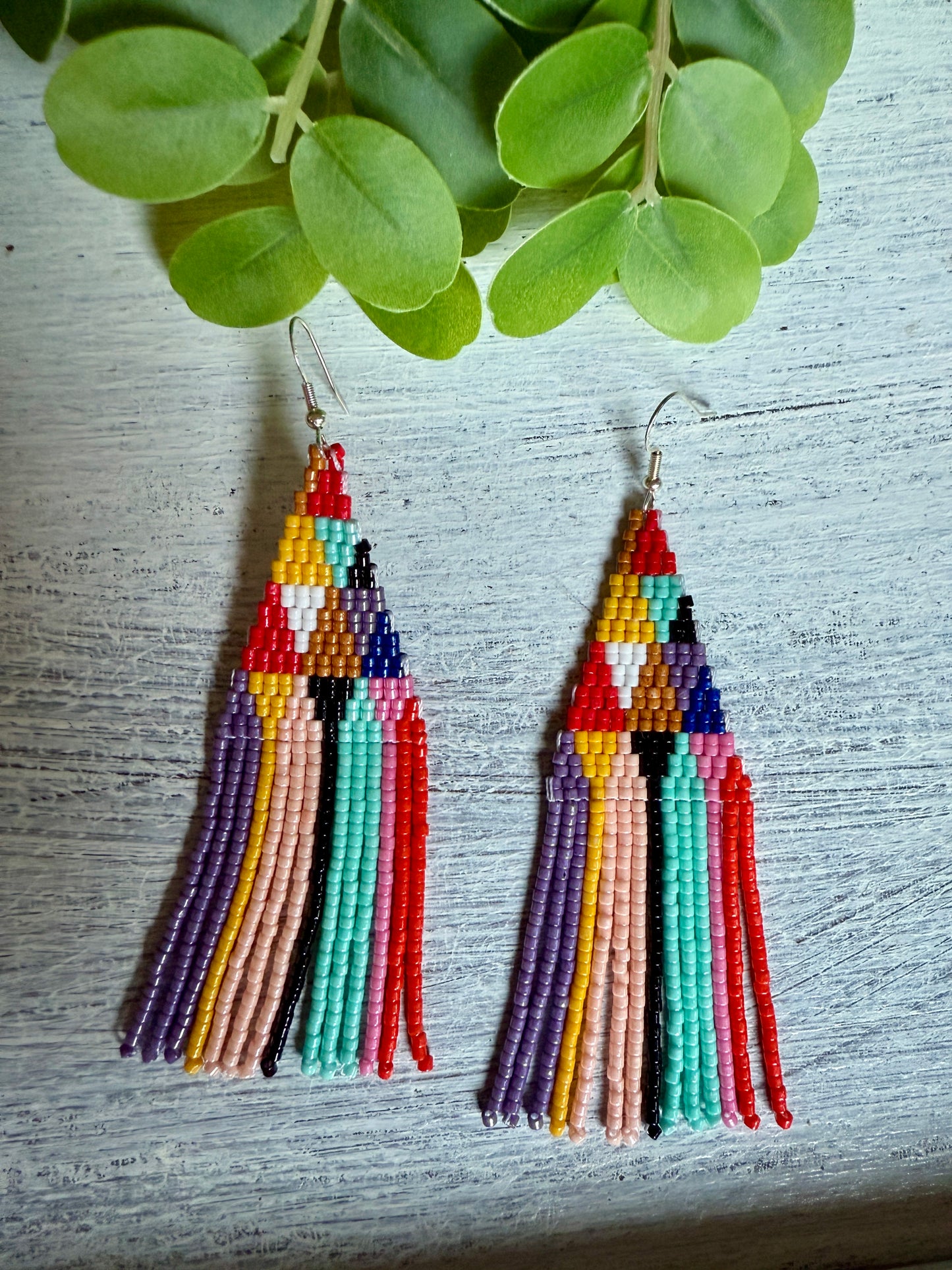 Ríos de Colores Beaded Earrings