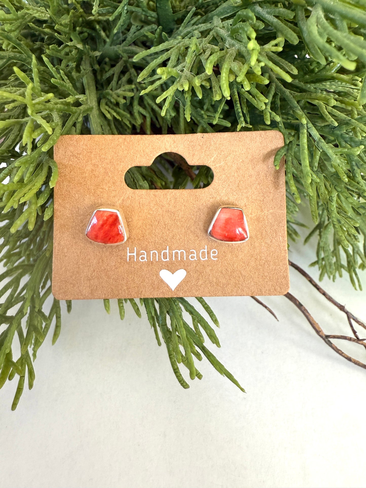 Sterling Silver Trapezoid Studs (5 colors)