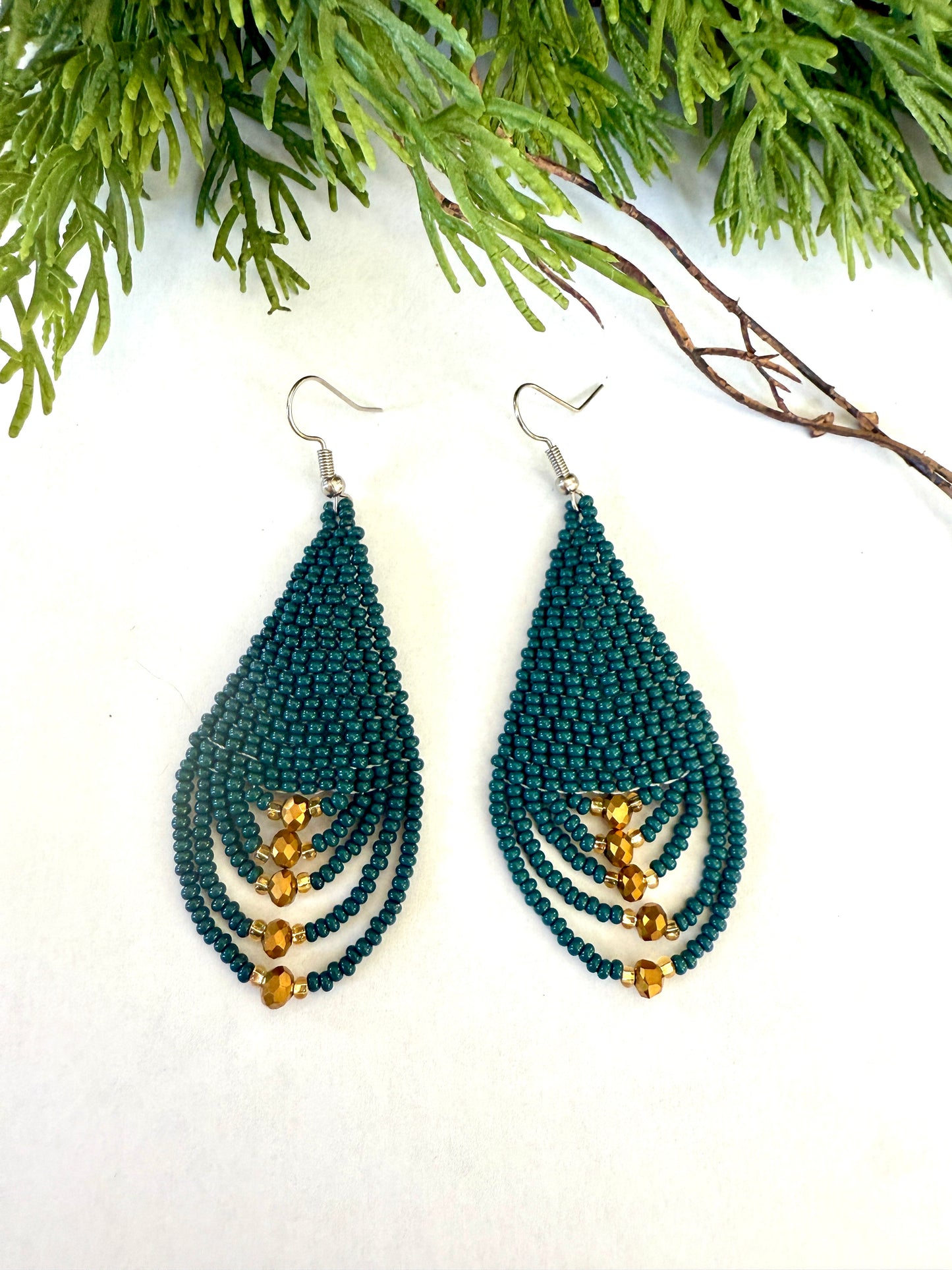 Gilded Teardrop Earrings (9 colors)