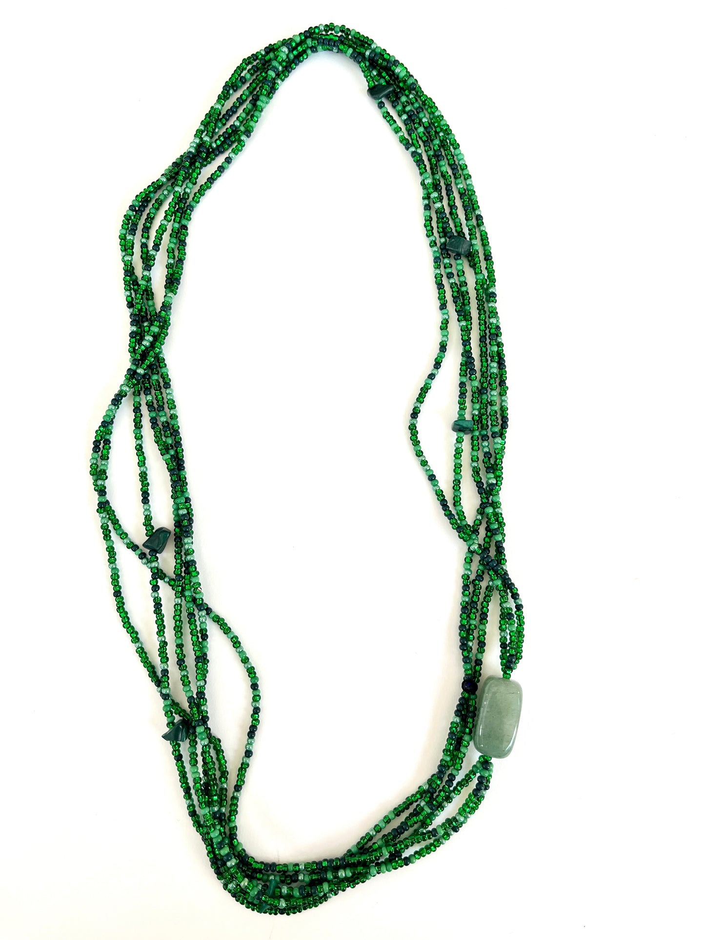 Stone Multistrand Necklace (5 colors)