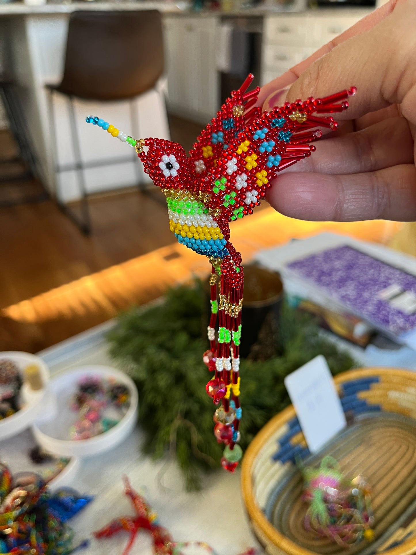 Beaded Hummingbirds (assorted colors)