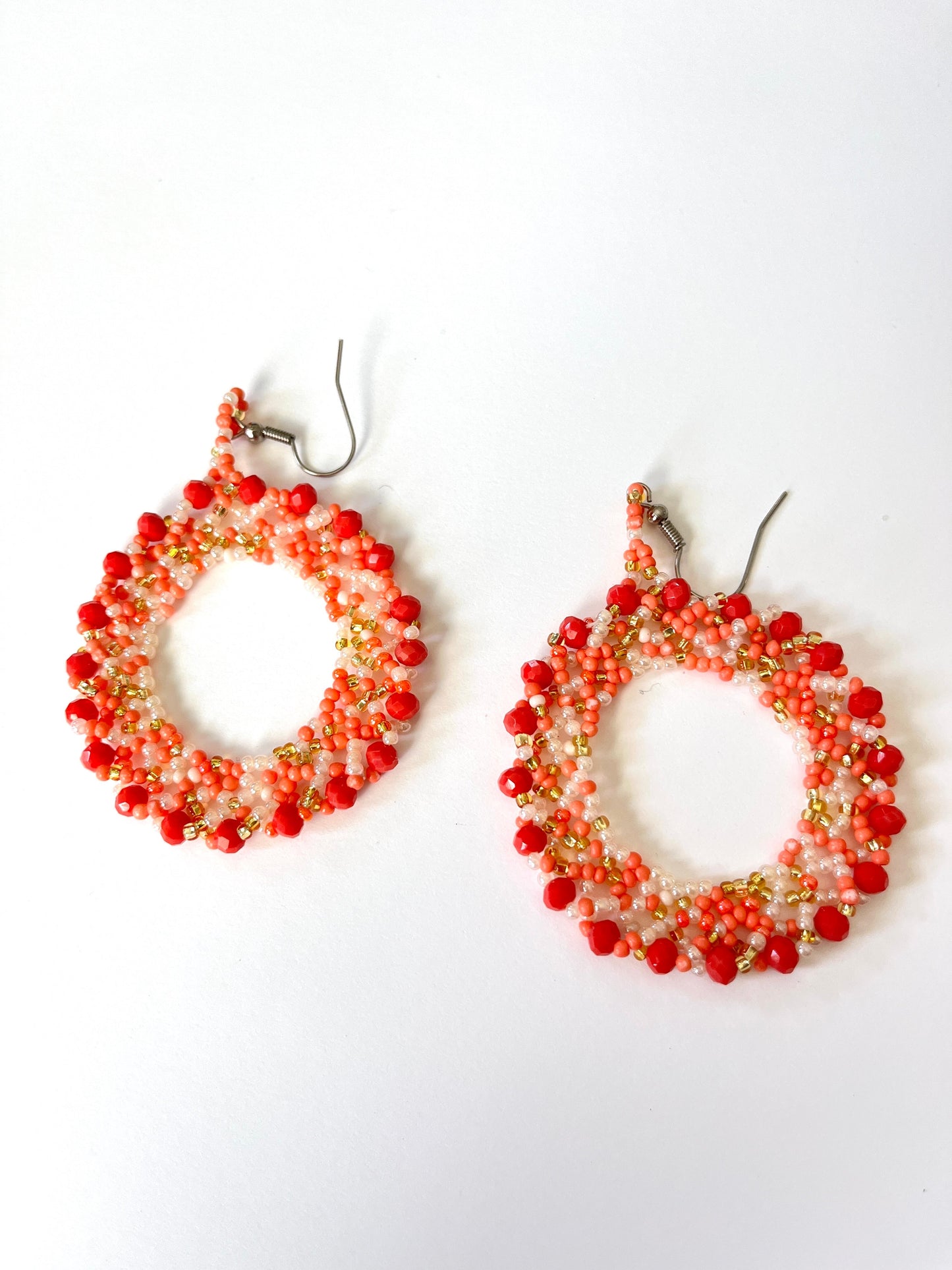 Otomí Beaded Hoops (5 colors)