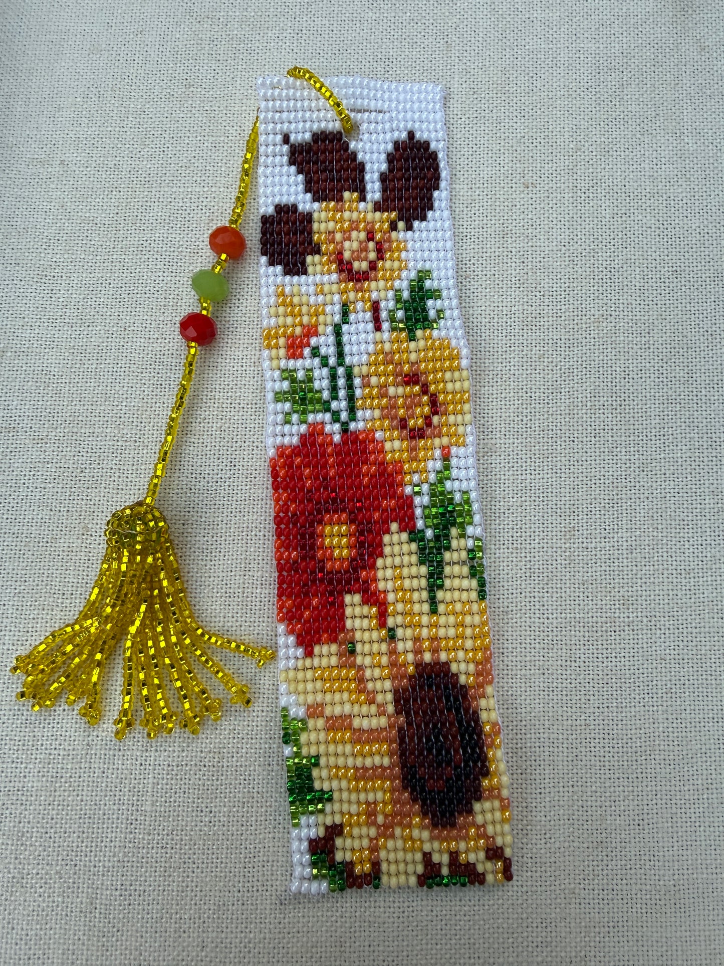 Beaded Bookmark with Tassel (Various colors)