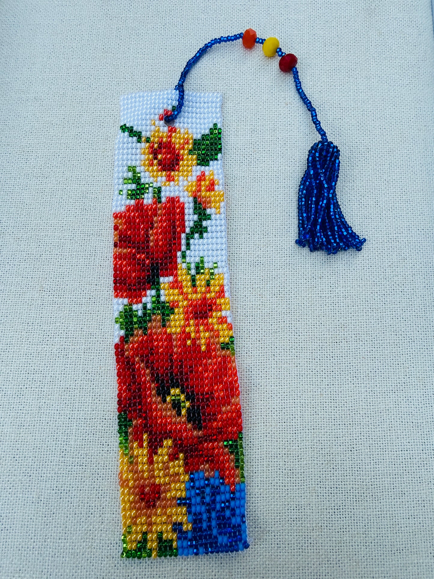 Beaded Bookmark with Tassel (Various colors)