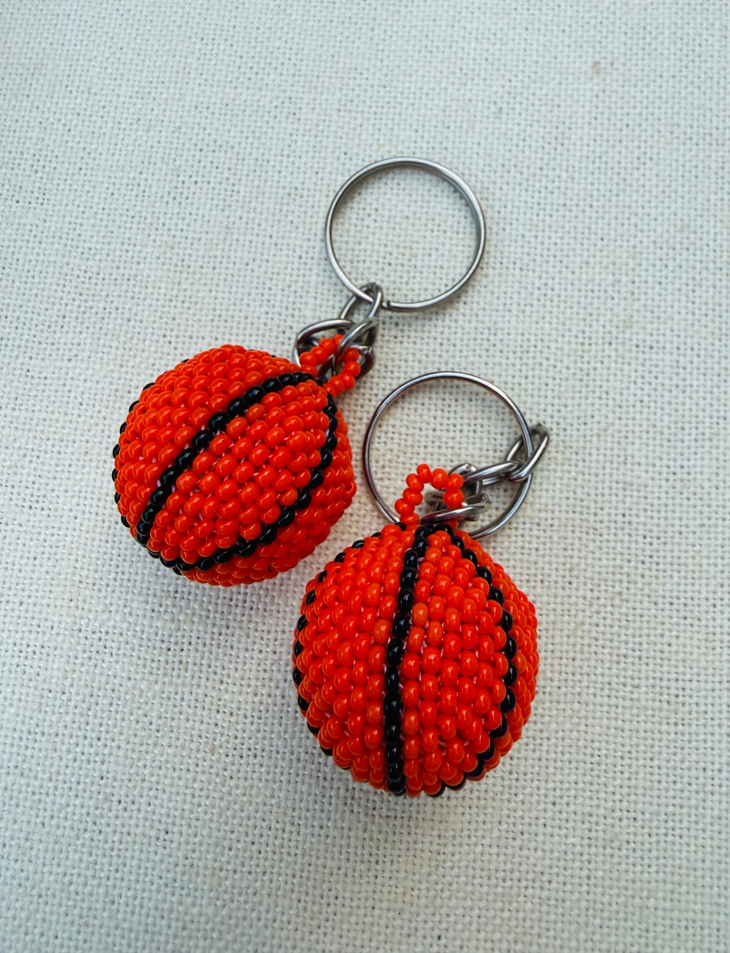 Beaded Sports Keychains