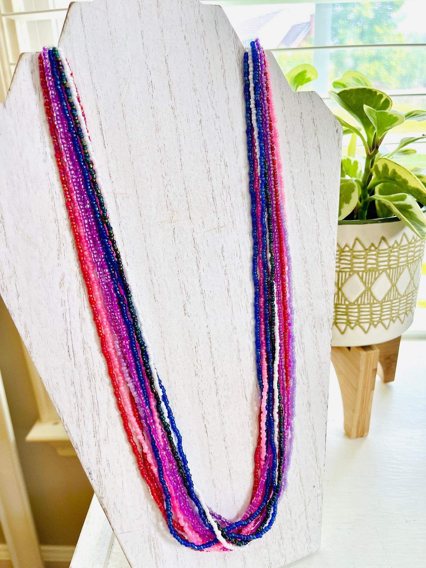 Pink María Multi-strand Necklace