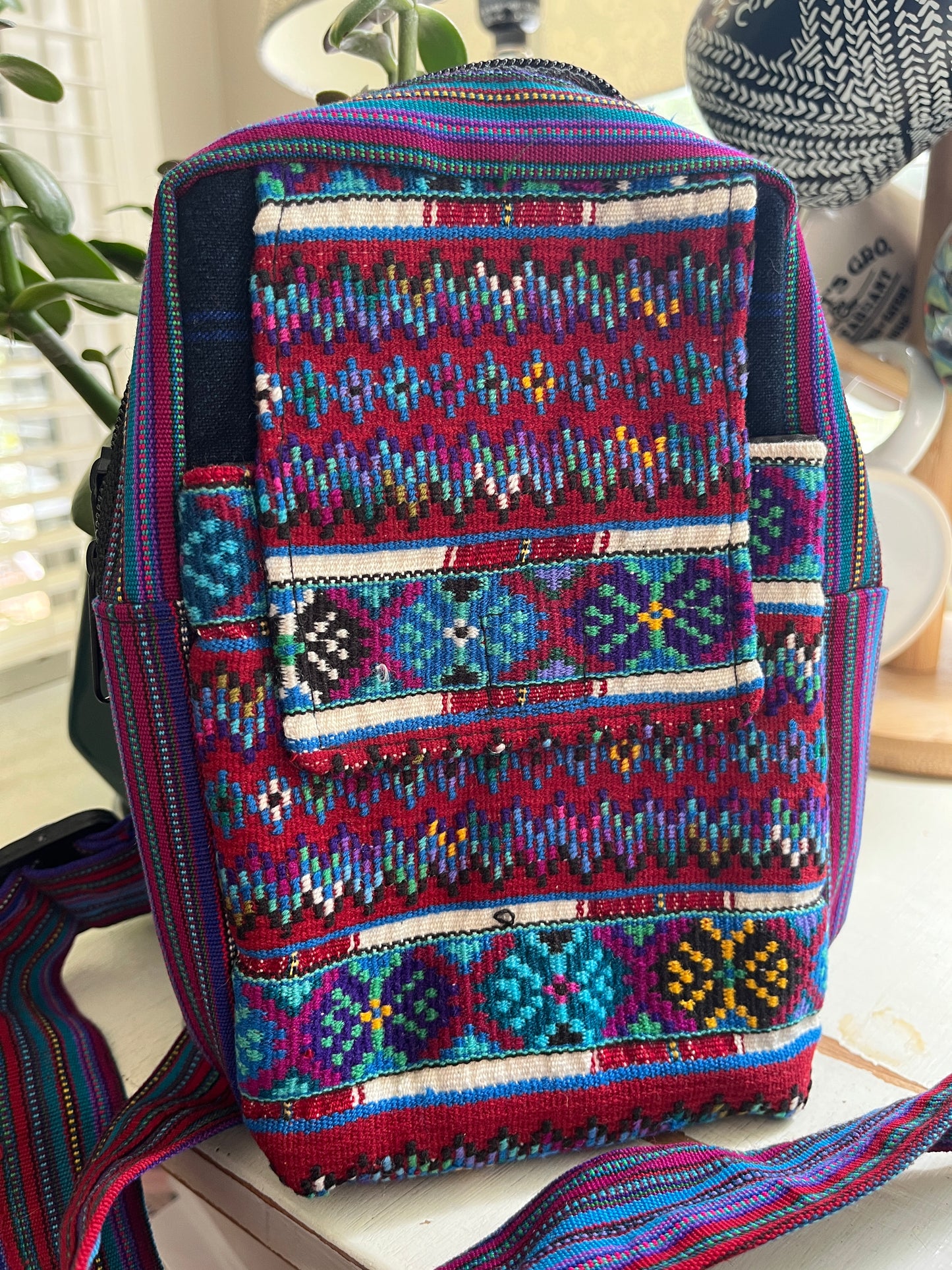 Upcycled Huipil Crossbody Sling Bag