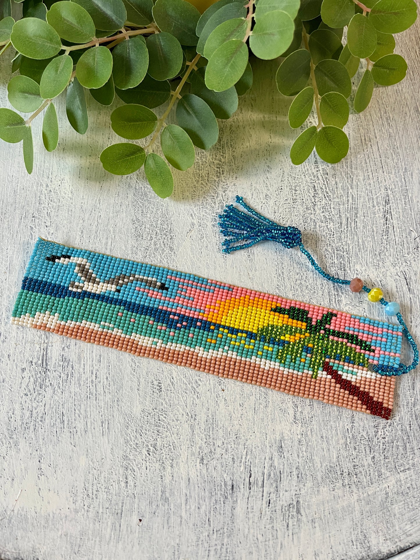 Beaded Bookmark with Tassel (Various colors)