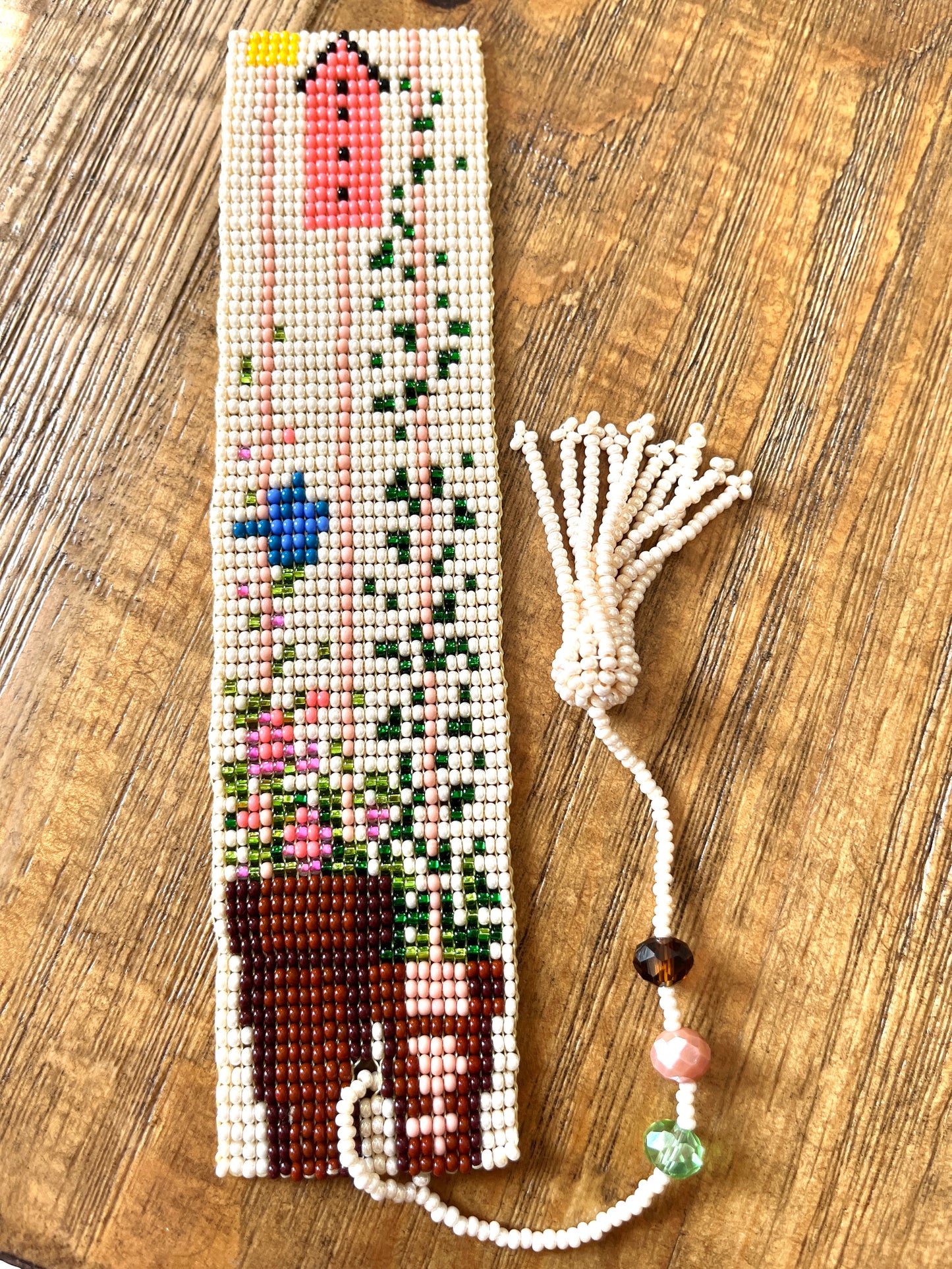 Beaded Bookmark with Tassel (Various colors)