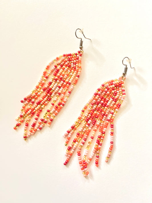 Orange Confetti Pop Earrings