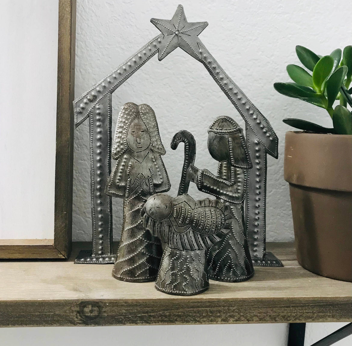 Nativity Set (Joseph, Mary, Jesus, and Stable)