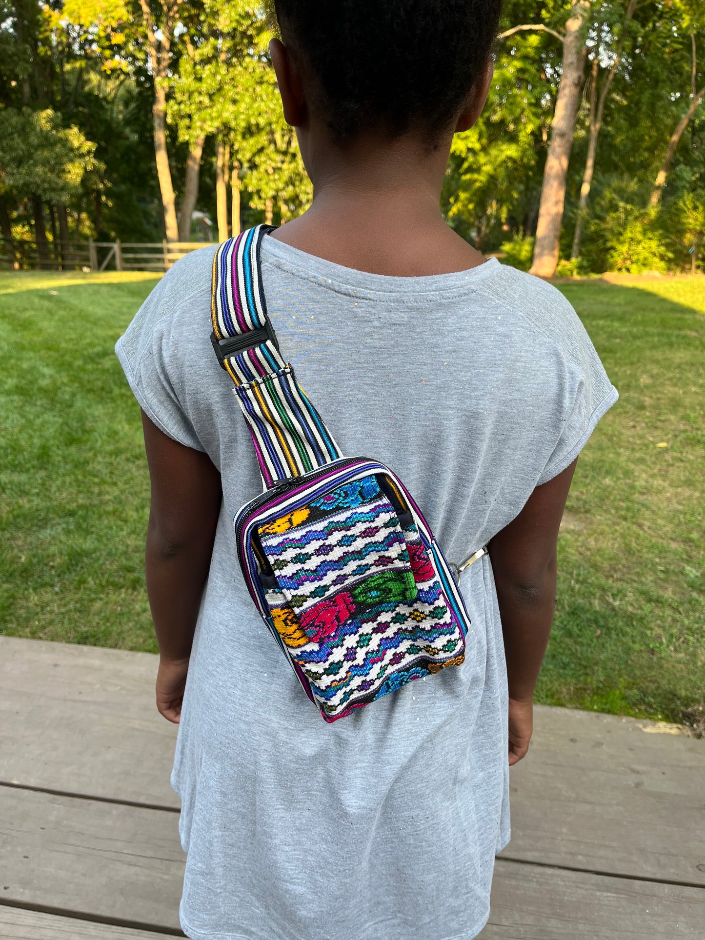 Upcycled Huipil Crossbody Sling Bag