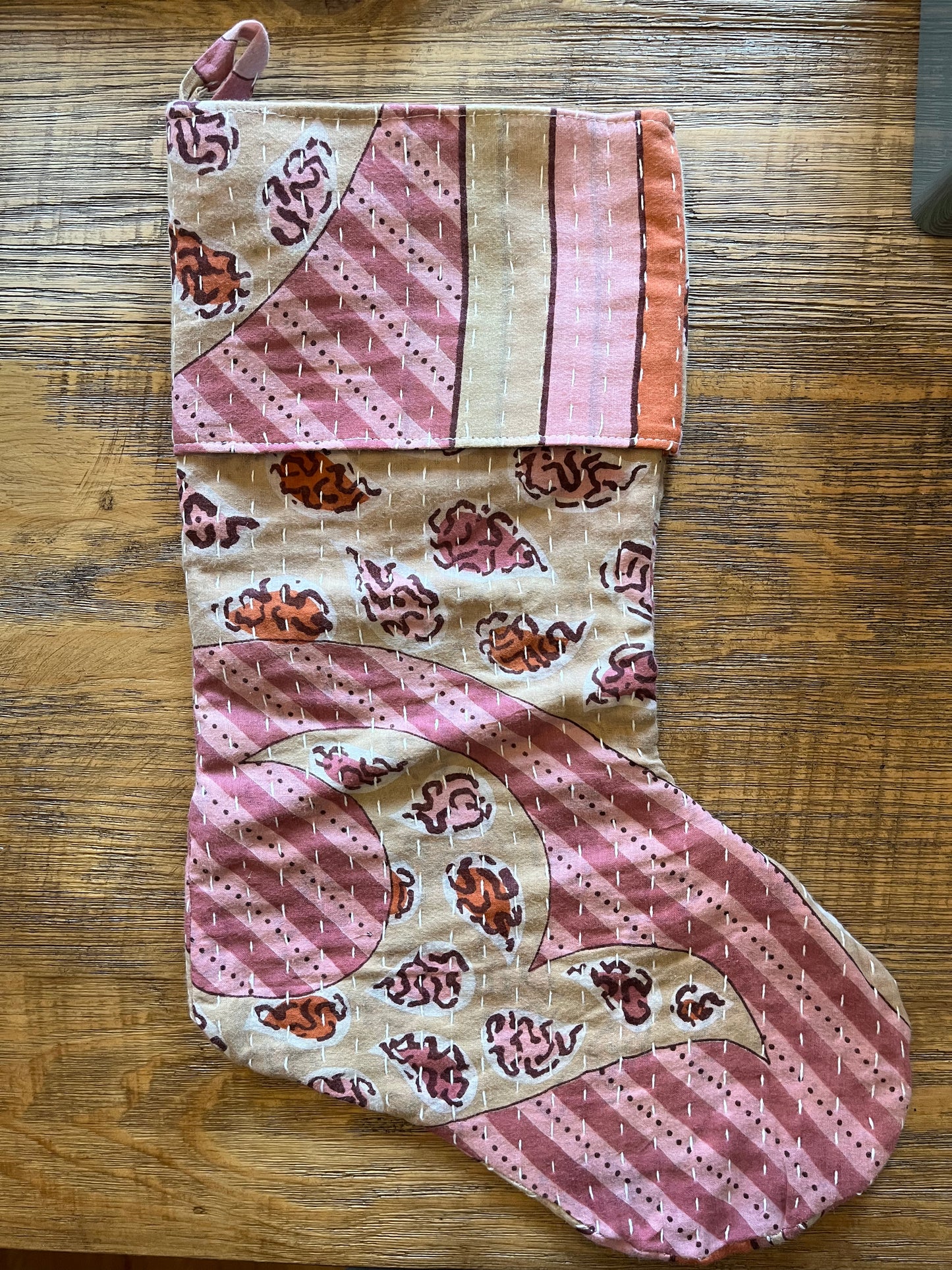 Kantha Stocking