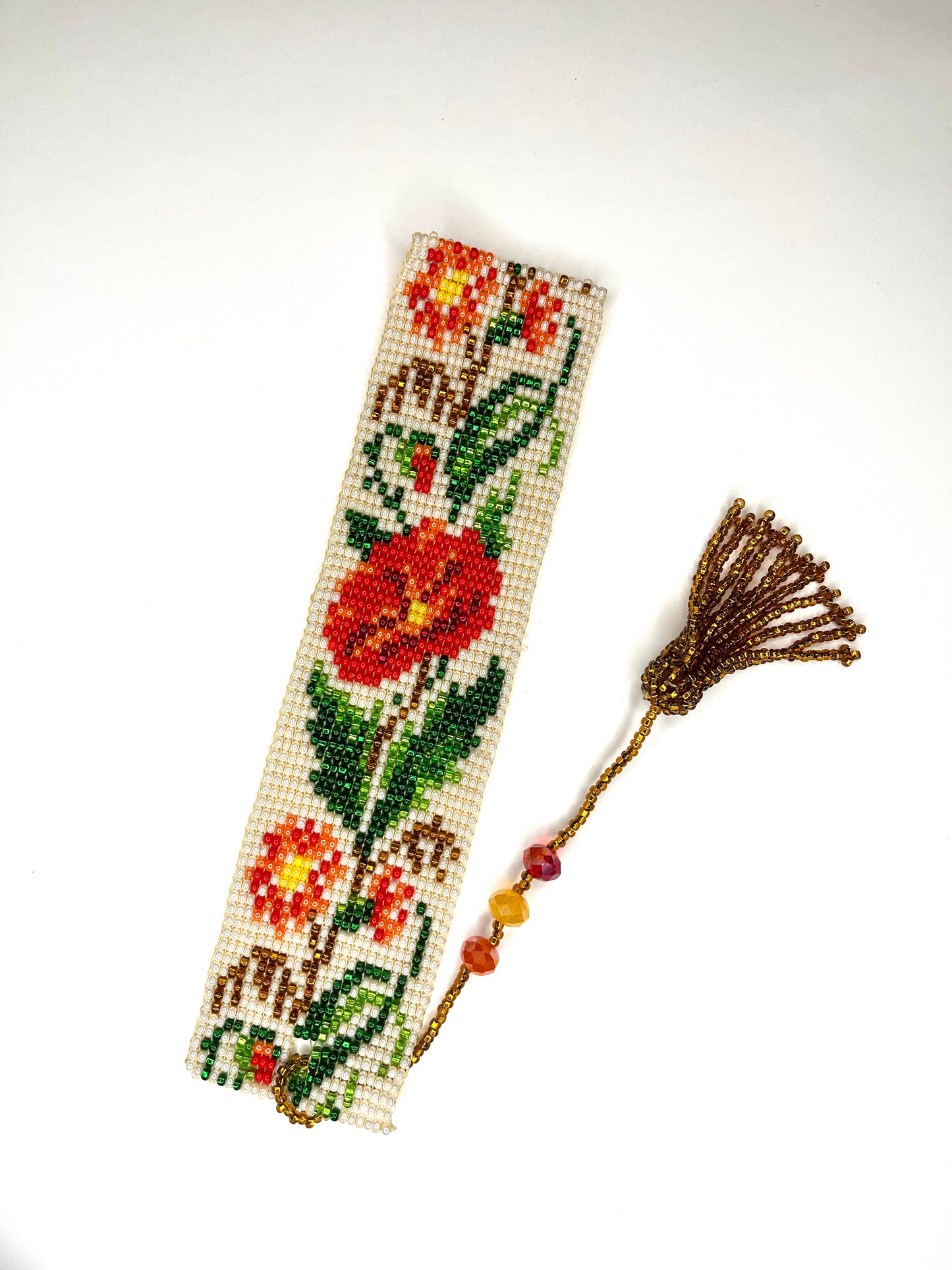 Beaded Bookmark with Tassel (Various colors)