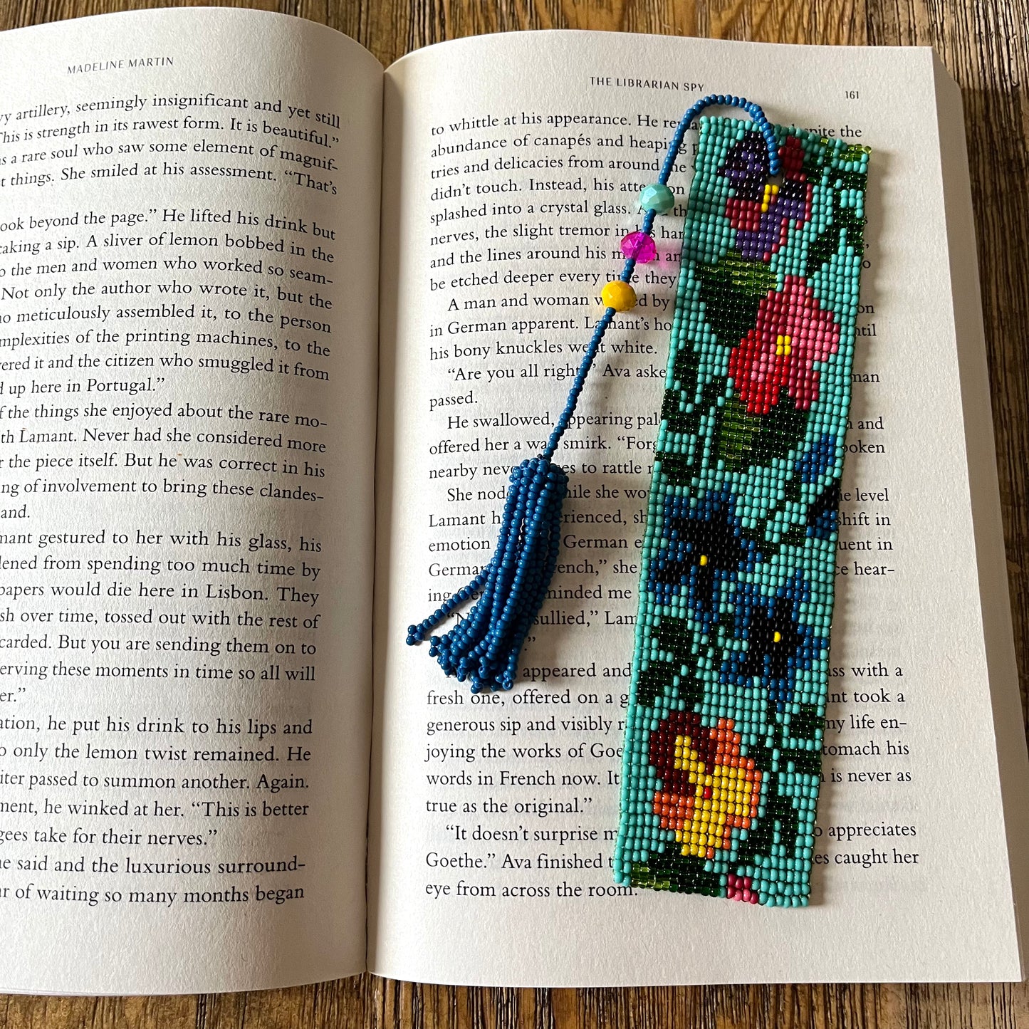 how to make a tassel and beaded bookmark