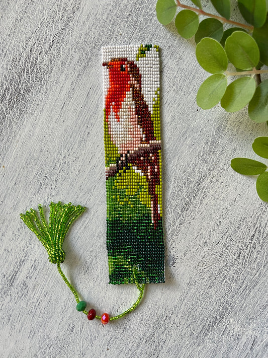 Robin Beaded Bookmark